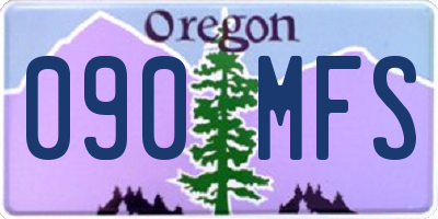 OR license plate 090MFS