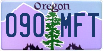OR license plate 090MFT