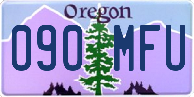 OR license plate 090MFU
