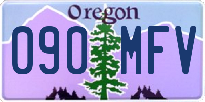 OR license plate 090MFV