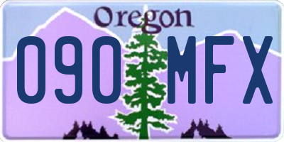 OR license plate 090MFX