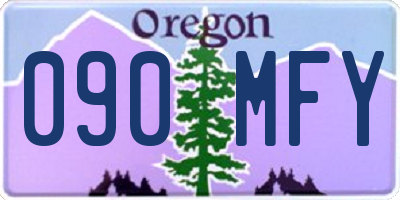 OR license plate 090MFY