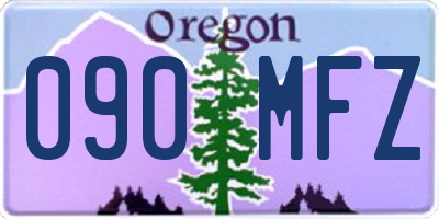 OR license plate 090MFZ