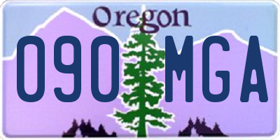 OR license plate 090MGA
