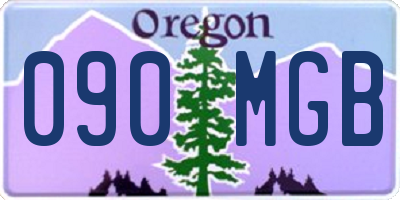 OR license plate 090MGB