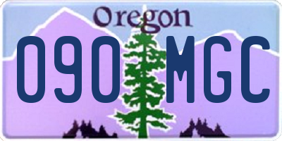 OR license plate 090MGC