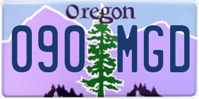 OR license plate 090MGD