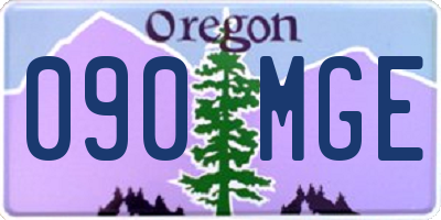 OR license plate 090MGE