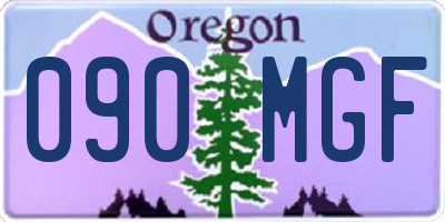 OR license plate 090MGF