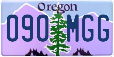 OR license plate 090MGG