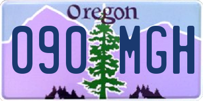 OR license plate 090MGH