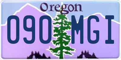 OR license plate 090MGI