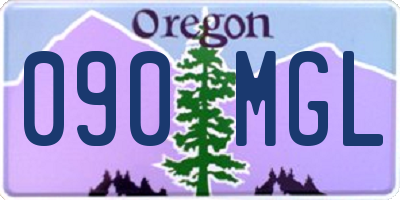 OR license plate 090MGL