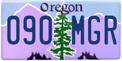 OR license plate 090MGR