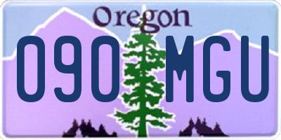 OR license plate 090MGU