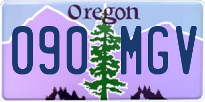 OR license plate 090MGV