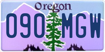 OR license plate 090MGW