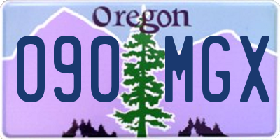 OR license plate 090MGX