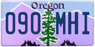 OR license plate 090MHI