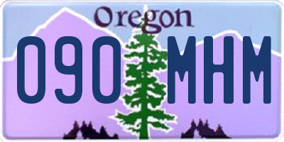 OR license plate 090MHM