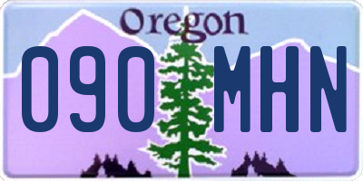 OR license plate 090MHN
