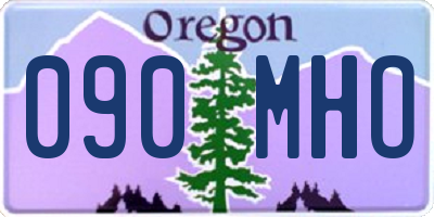 OR license plate 090MHO