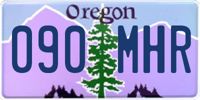 OR license plate 090MHR