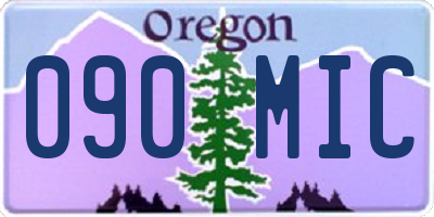 OR license plate 090MIC