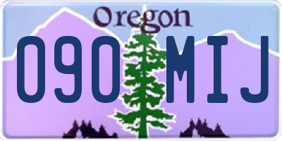 OR license plate 090MIJ