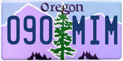 OR license plate 090MIM