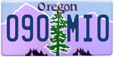 OR license plate 090MIO