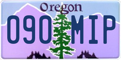 OR license plate 090MIP