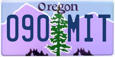 OR license plate 090MIT
