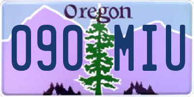 OR license plate 090MIU