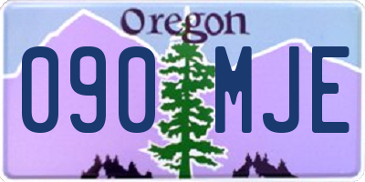 OR license plate 090MJE