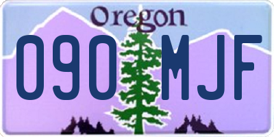 OR license plate 090MJF