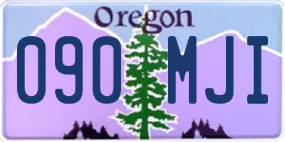 OR license plate 090MJI