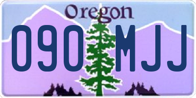 OR license plate 090MJJ