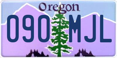OR license plate 090MJL