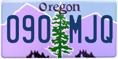 OR license plate 090MJQ