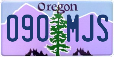 OR license plate 090MJS