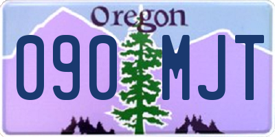 OR license plate 090MJT