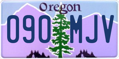 OR license plate 090MJV