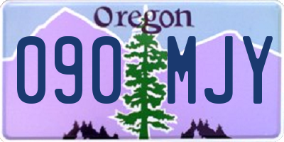 OR license plate 090MJY