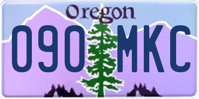 OR license plate 090MKC