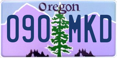 OR license plate 090MKD