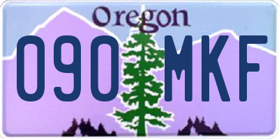 OR license plate 090MKF