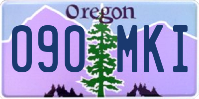 OR license plate 090MKI