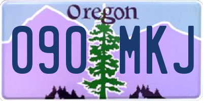 OR license plate 090MKJ