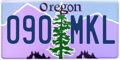 OR license plate 090MKL